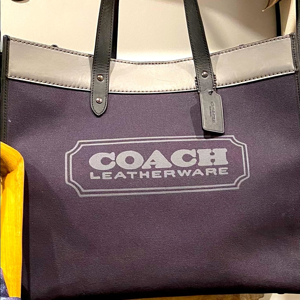 COACH - Field Tote 40 Organic Cotton Canvas